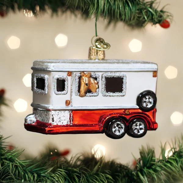 HORSE TRAILER ORNAMENT