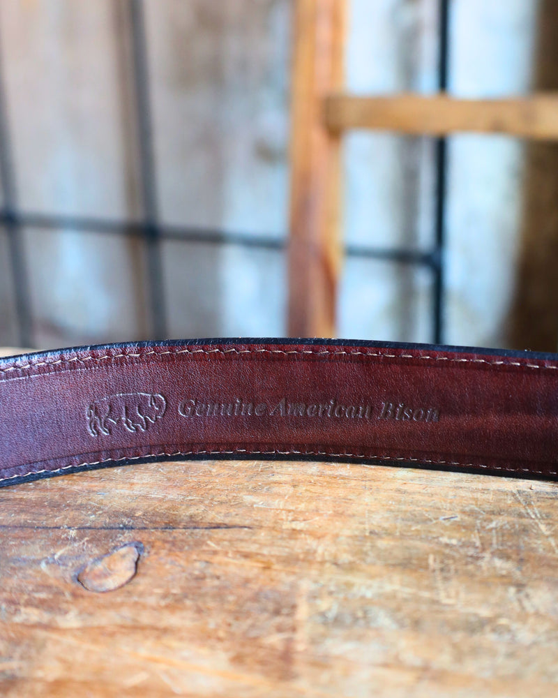 Vogt Tooled Bison Belt with Taper