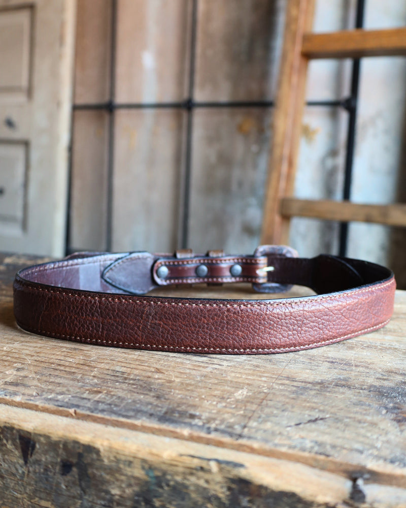 Vogt Tooled Bison Belt with Taper