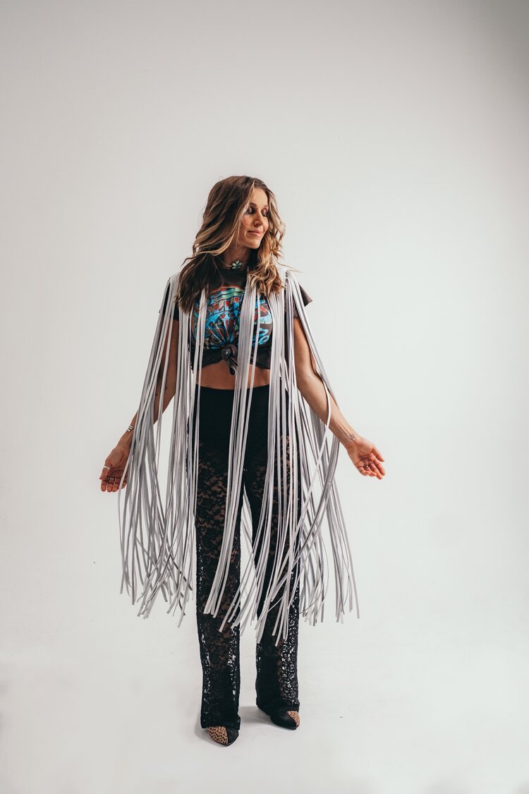 Hannah Mead Levy 777 Leather Cape