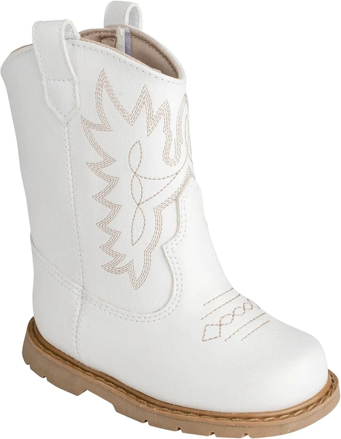 WHITE KIDS COWBOY BOOT