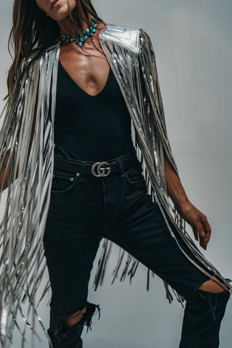 Hannah Mead Levy 777 Leather Cape