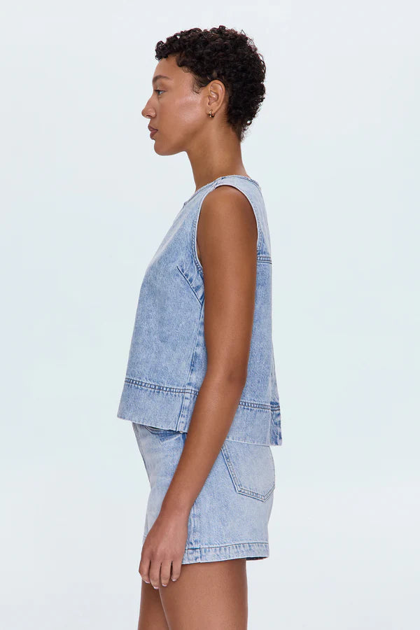 Pistola Rue Pop Over Swing Shirt- Berkeley