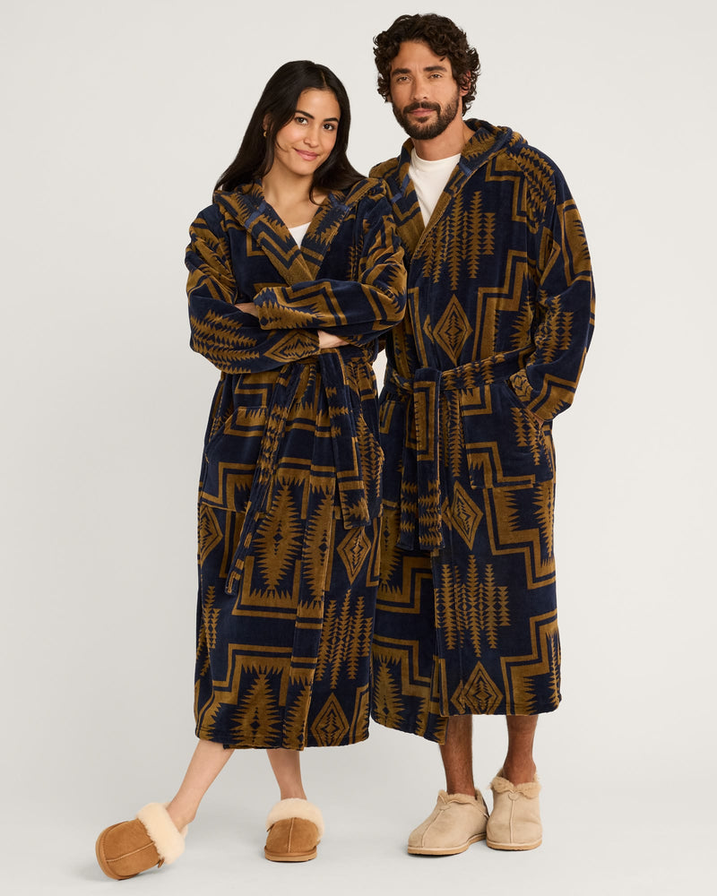 PENDLETON UNISEX HARDING COTTON TERRY VELOUR ROBE