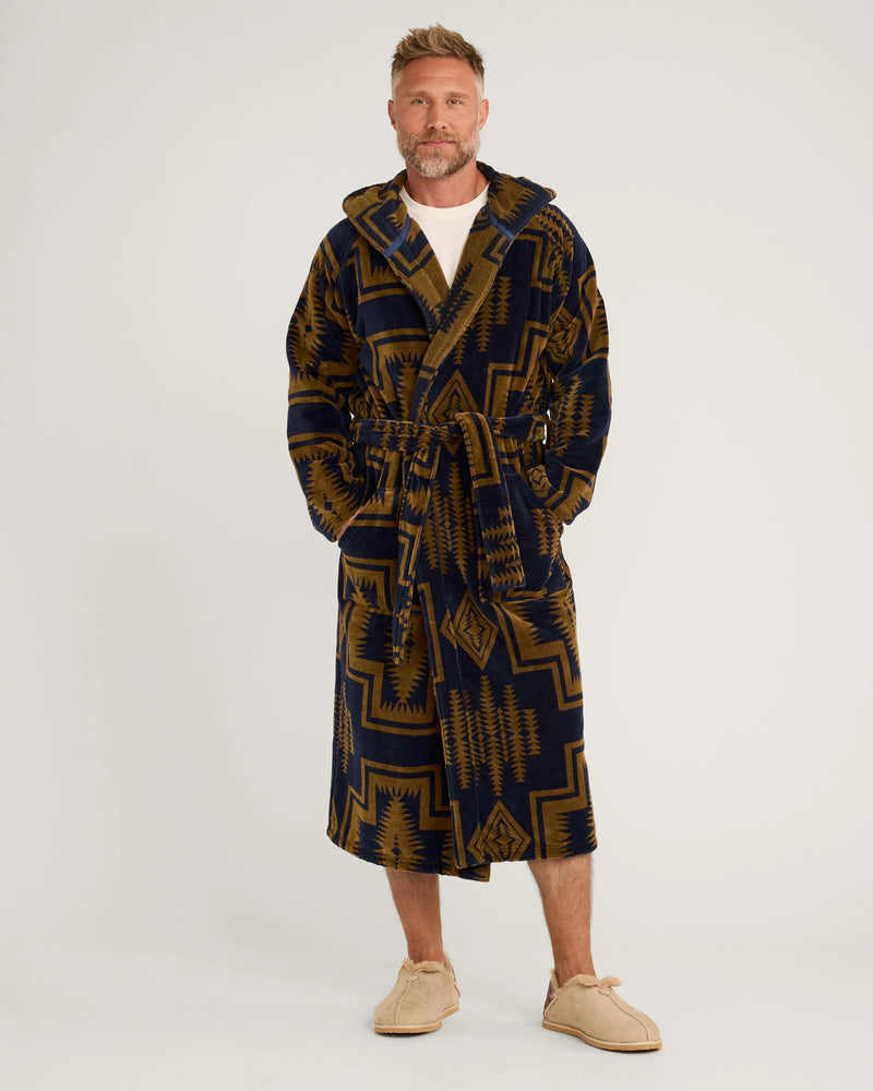 PENDLETON UNISEX HARDING COTTON TERRY VELOUR ROBE