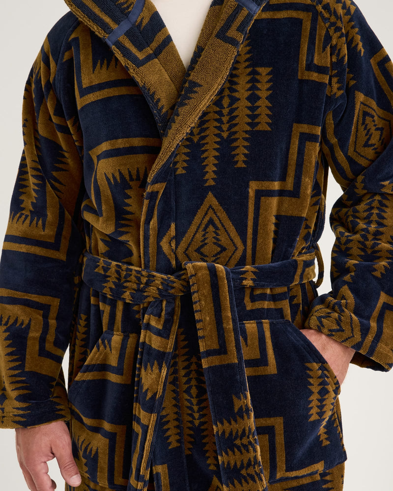 PENDLETON UNISEX HARDING COTTON TERRY VELOUR ROBE