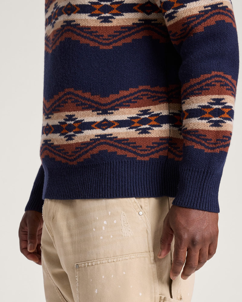 PENDLETON TUMALO RIDGE LAMBSWOOL QUARTER-ZIP SWEATER