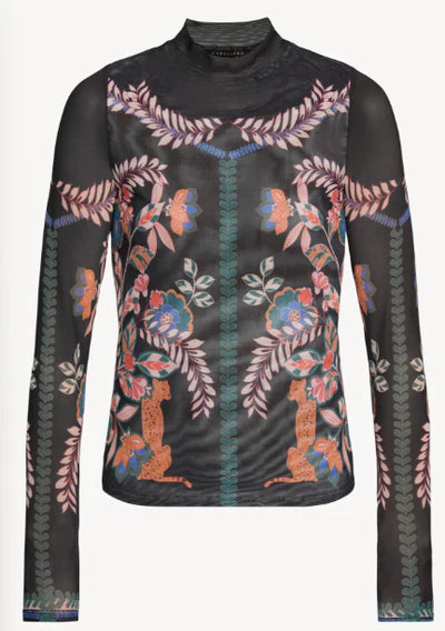 Caballero Collection Marta Top in Zulu Prince Cheetah