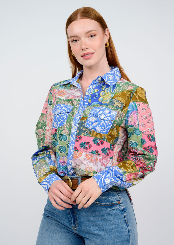 Ivy Jane Patchwork Camp Blouse 