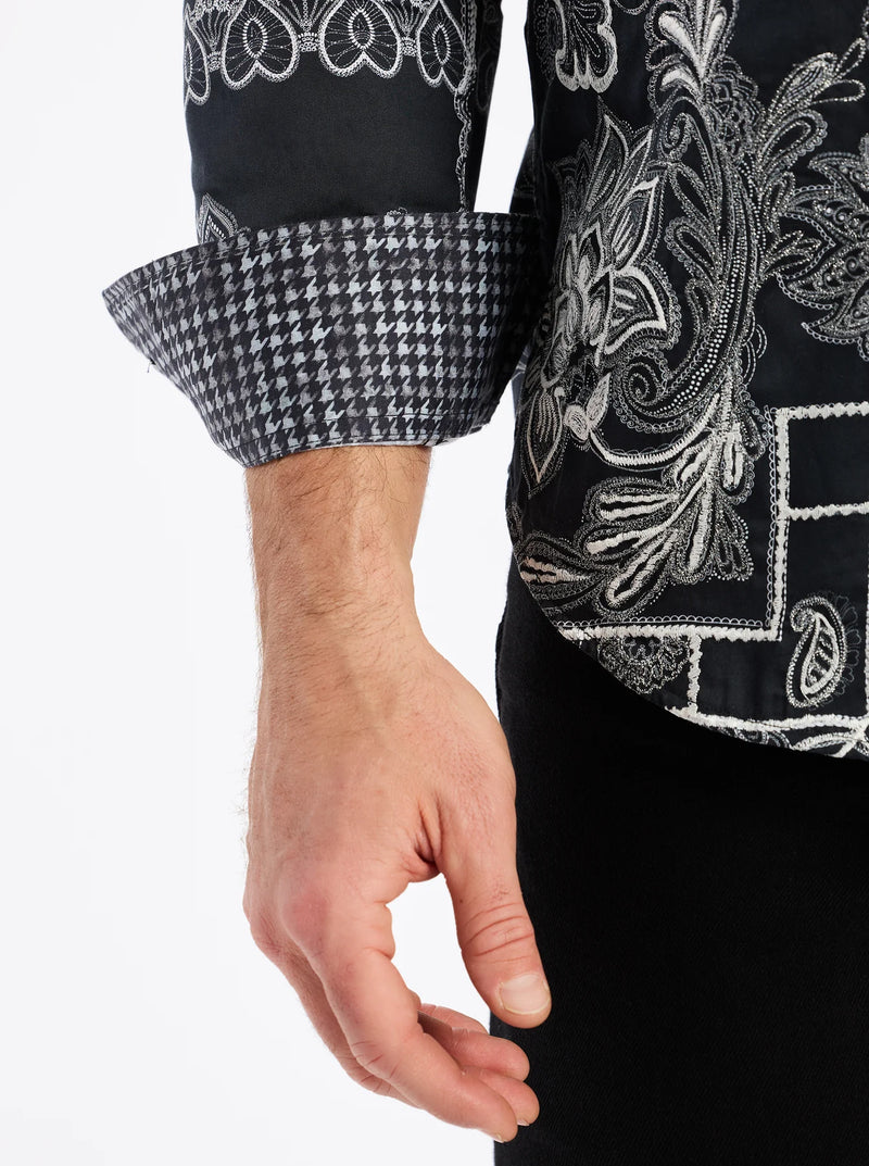 ROBERT GRAHAM ARDEN LONG SLEEVE BUTTON DOWN SHIRT