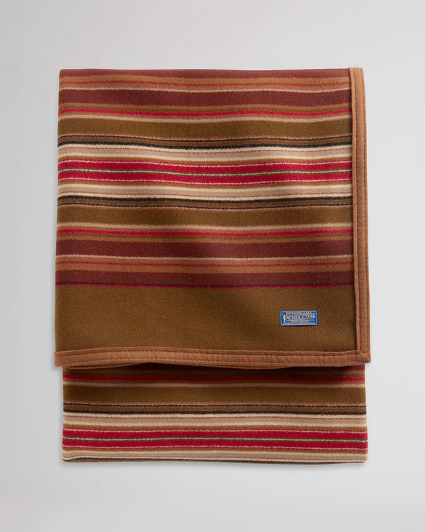 BROWN, MAROON, RED AND TAN THROW BLANKET 