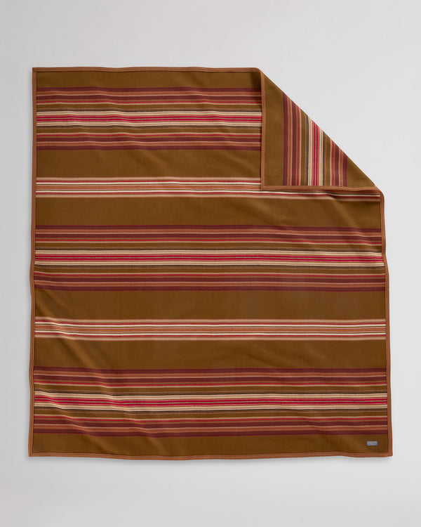 BROWN, MAROON, RED AND TAN THROW BLANKET