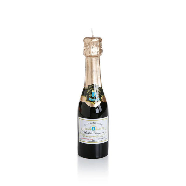 Zodax 7.75" Tall Mini Champagne Bottle Candle