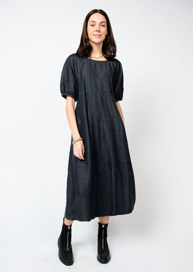 Uncle Frank Denim Tiered Dress
