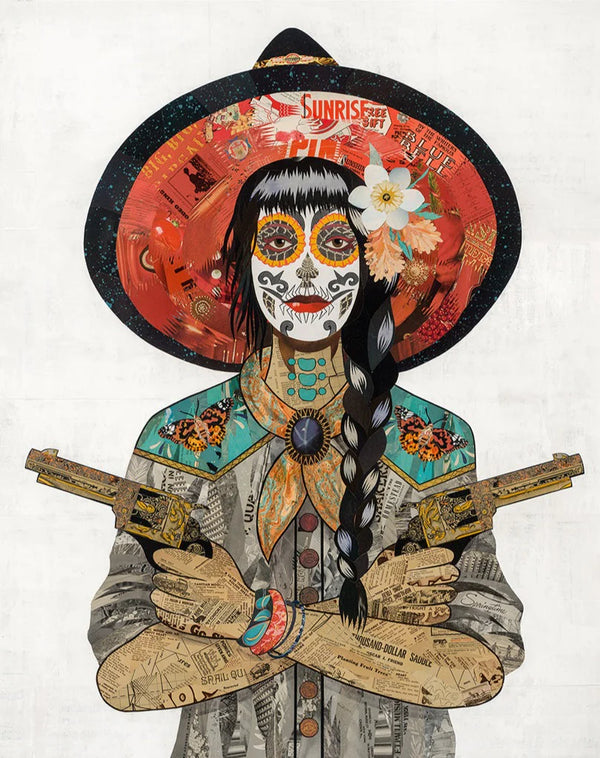 DOLAN GEIMAN VAQUERA PAINTED LADY 24X30 PRINT 