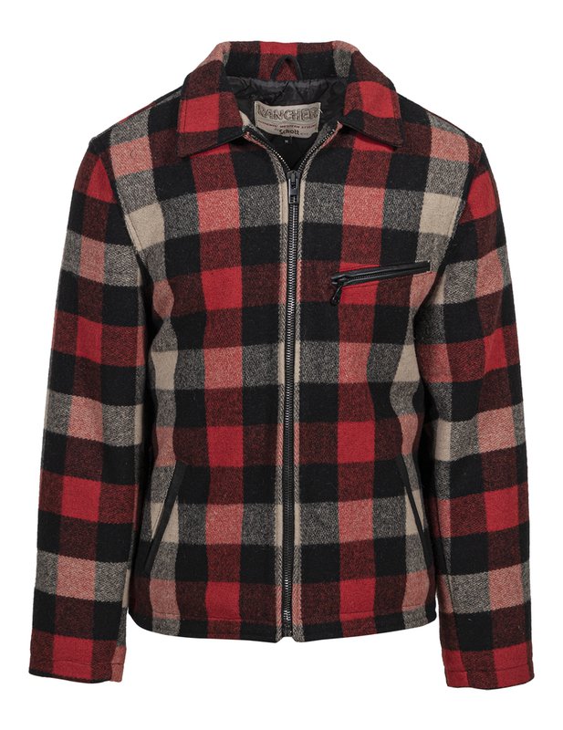 Shott NYC Corp. Wool Plaid Station Jacket