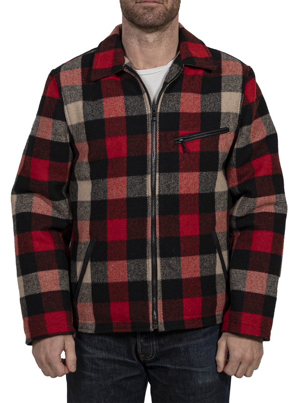 Shott NYC Corp. Wool Plaid Station Jacket