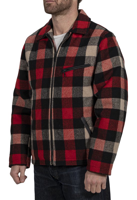 Shott NYC Corp. Wool Plaid Station Jacket