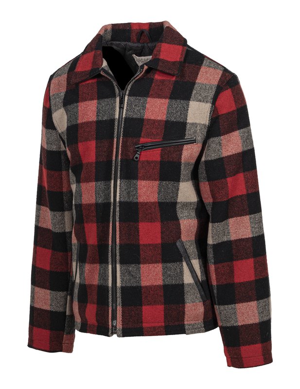 Shott NYC Corp. Wool Plaid Station Jacket