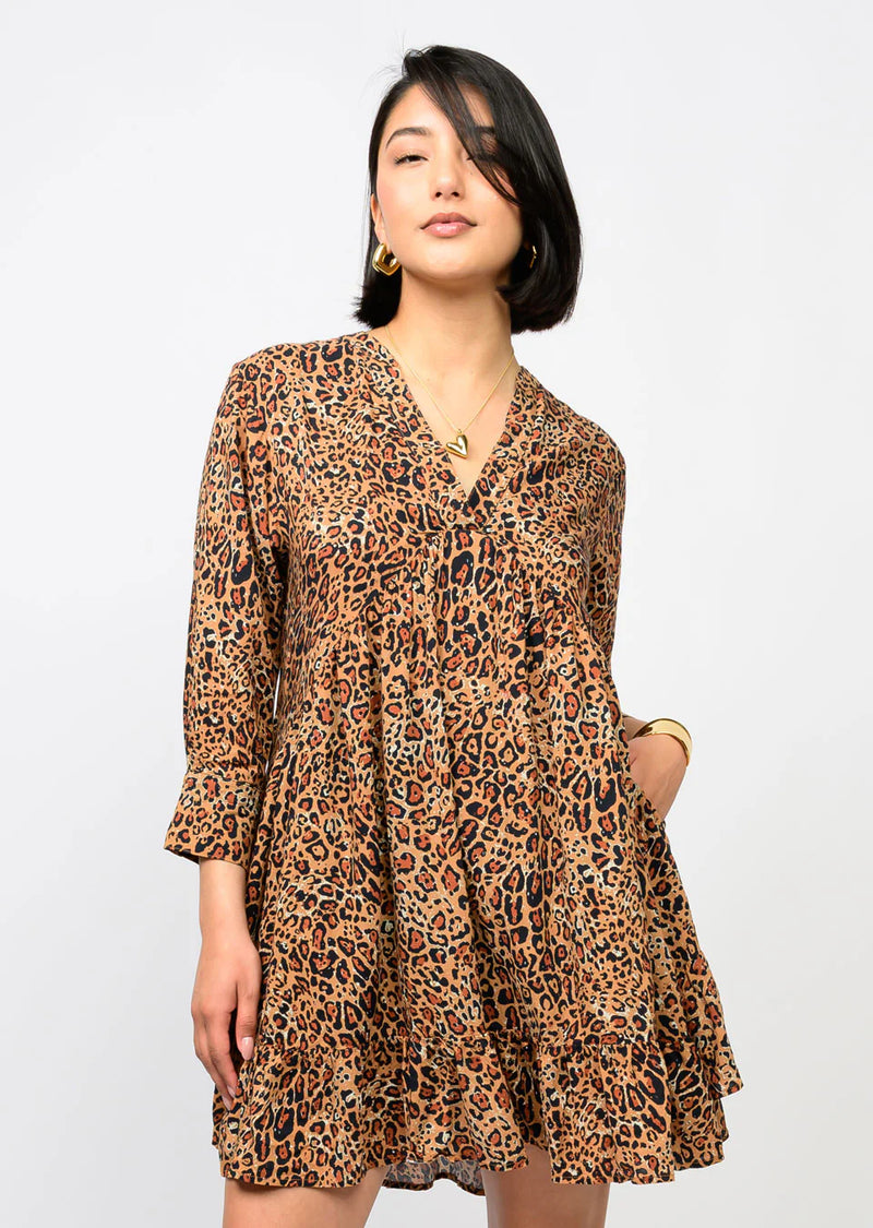 Uncle Frank Leopard Swing Dress