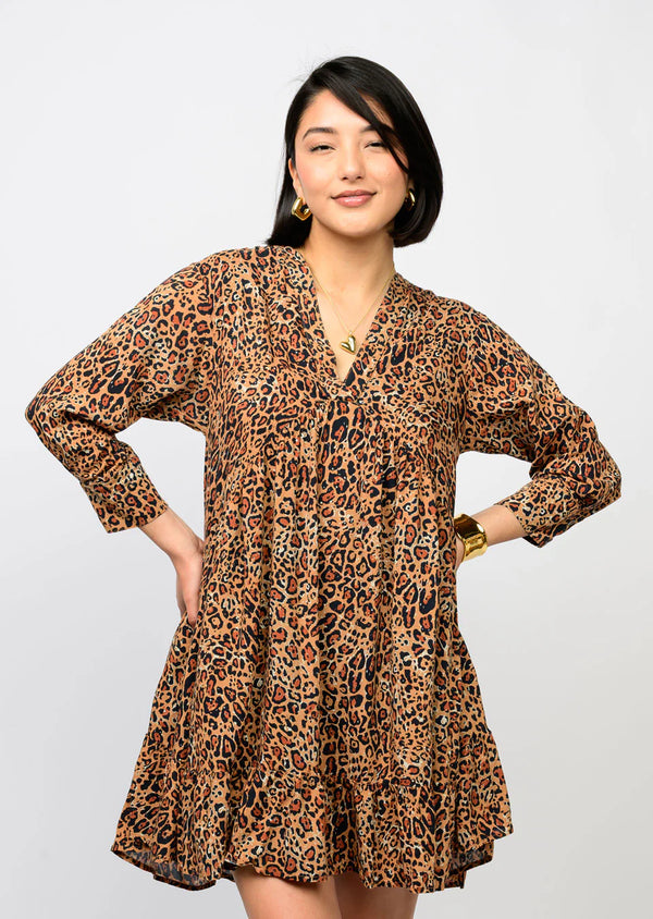 Uncle Frank Leopard Swing Dress