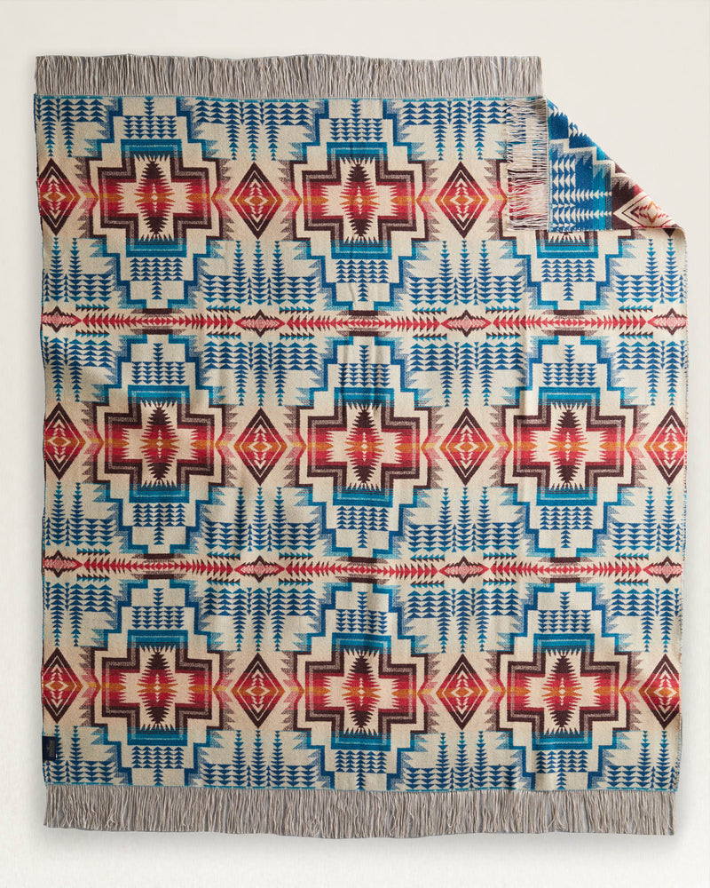 PENDLETON HARDING STAR FRINGED THROW