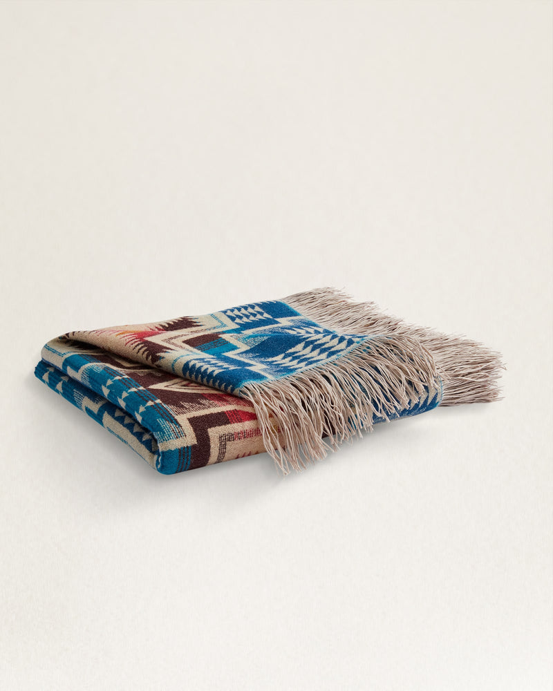 PENDLETON HARDING STAR FRINGED THROW