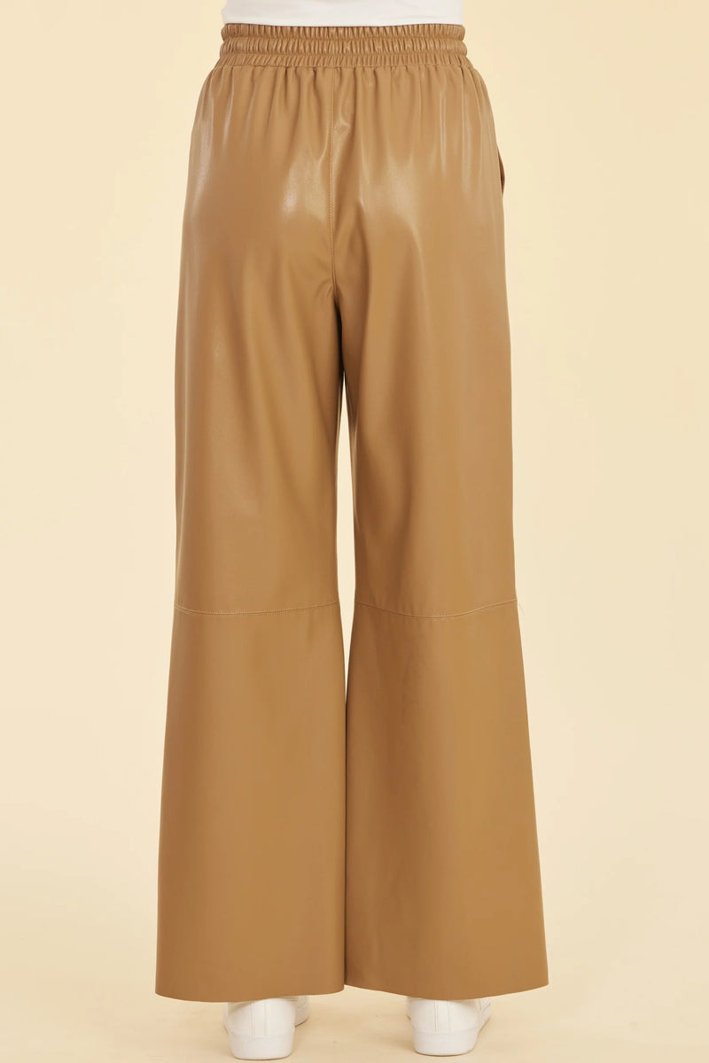 Dolce Cabo Faux Leather Drawstring Pant