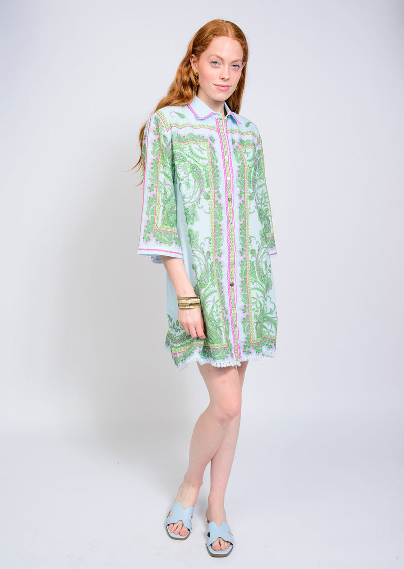 uncle frank dress Paisley Shift Fabric (CL Option):StyleFabric-2 Bardot Olivia V-Neck Mini DD7.15.26 it transitions seamlessly from