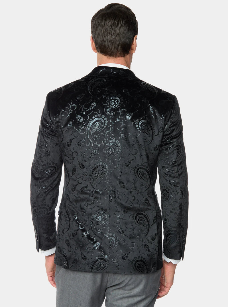 ROBERT GRAHAM ABNEY BLACK SPORT COAT