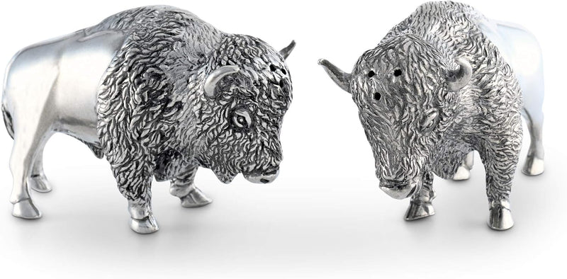 Vagabond House Pewter Bison Salt and Pepper Shaker