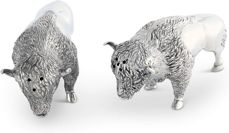 Vagabond House Pewter Bison Salt and Pepper Shaker