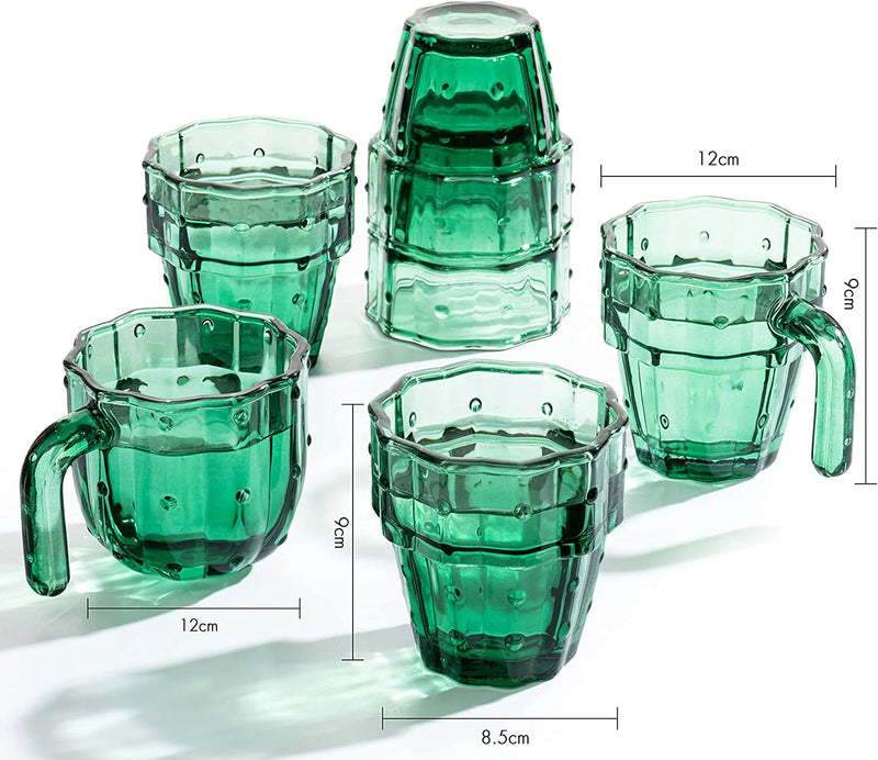 THE WINE SAVANT Cactus Stackable Glasses