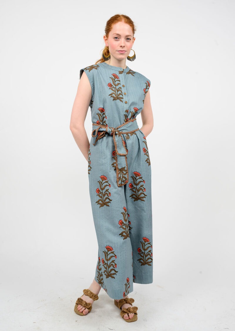 Uncle Frank Block Print Jumpsuit 