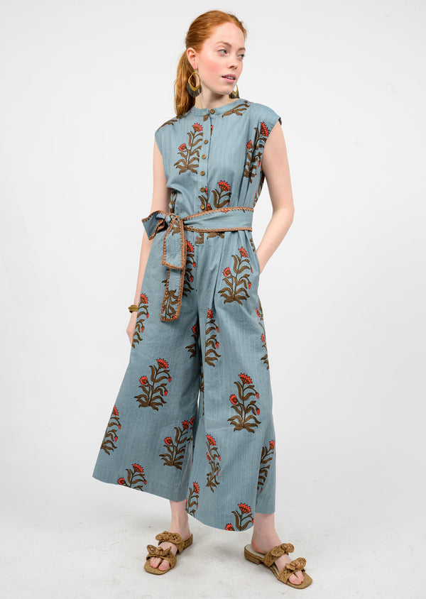Uncle Frank Block Print Jumpsuit 