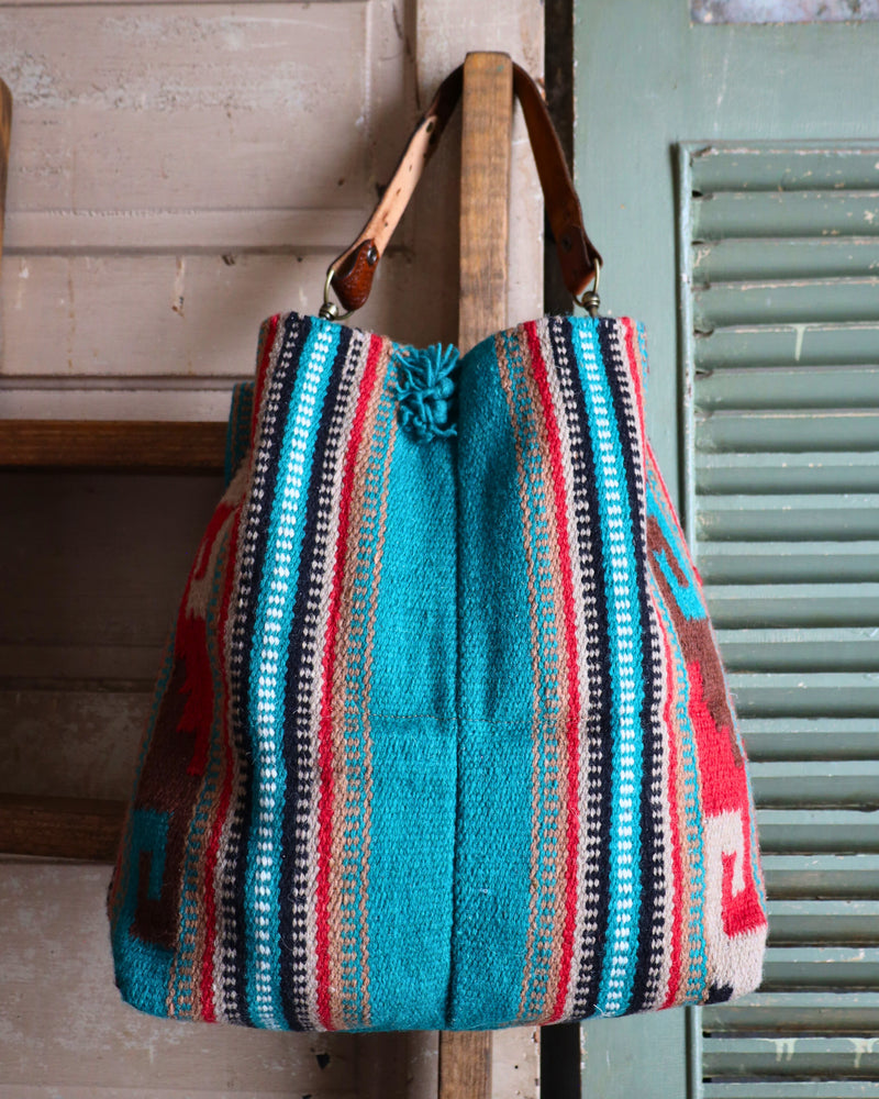 TWO BAR WEST DAKOTA VINTAGE STRAP TURQUOISE PURSE