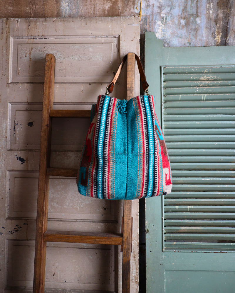 TWO BAR WEST DAKOTA VINTAGE STRAP TURQUOISE PURSE