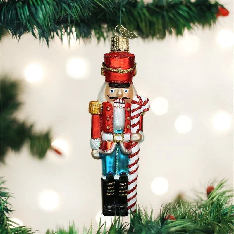 Peppermint Nutcracker Ornament 