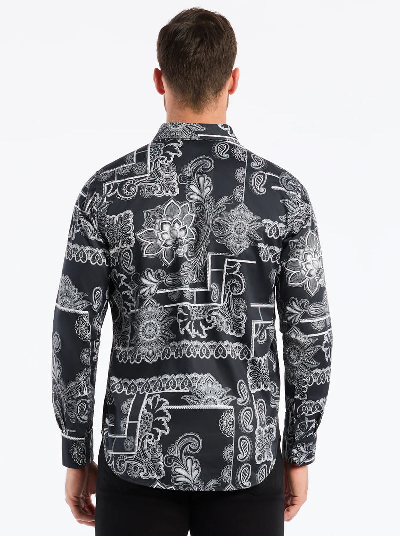 ROBERT GRAHAM ARDEN LONG SLEEVE BUTTON DOWN SHIRT