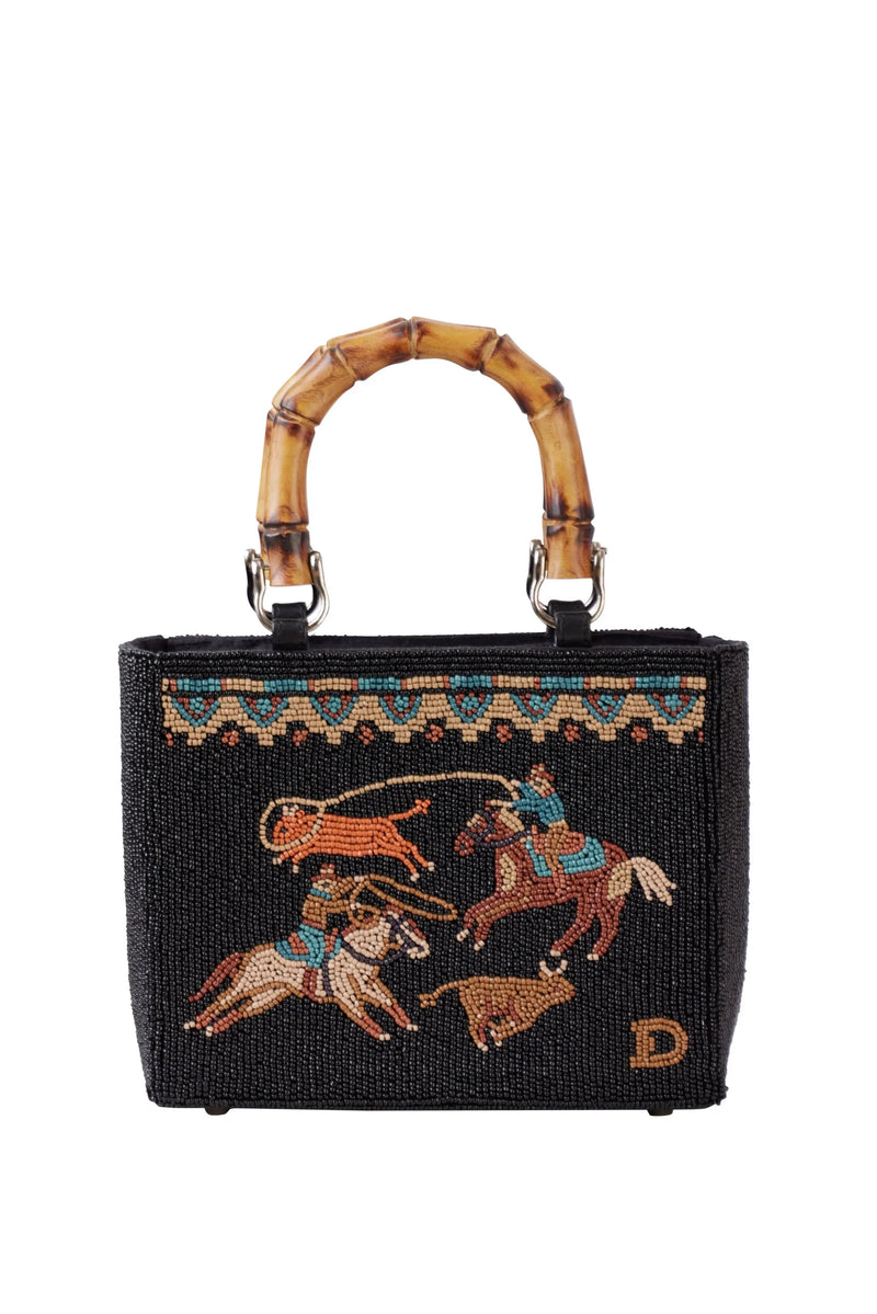 DOUBLE D RANCH BEFORE BARBED WIRE BEADED BAG