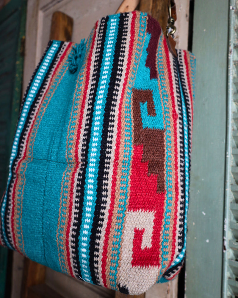 TWO BAR WEST DAKOTA VINTAGE STRAP TURQUOISE PURSE