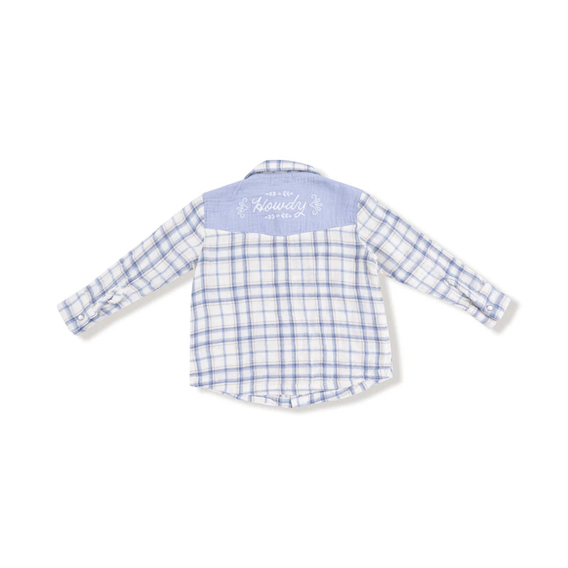 Angel Dear Howdy Embroidery Back Shirt