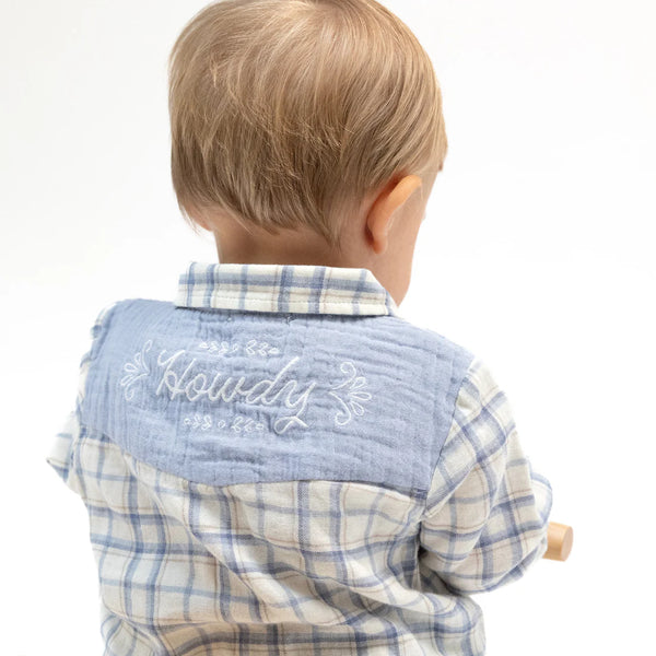 Angel Dear Howdy Embroidery Back Shirt