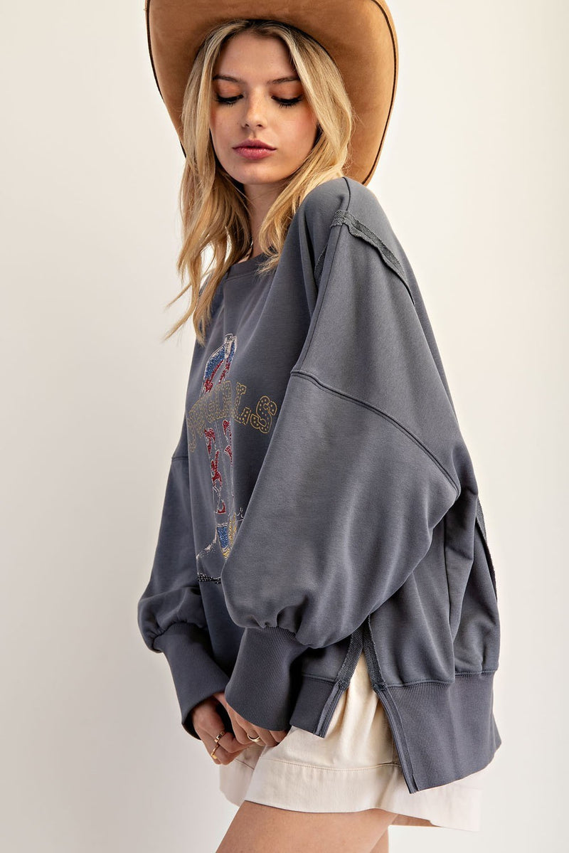 Eesome Cowgirl Boot Sweatshirt