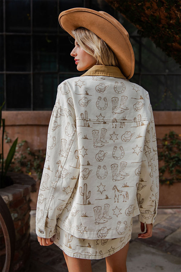Eesome Oversized Almond Latte Jacket 