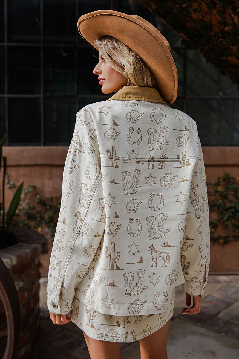 Eesome Oversized Almond Latte Jacket 