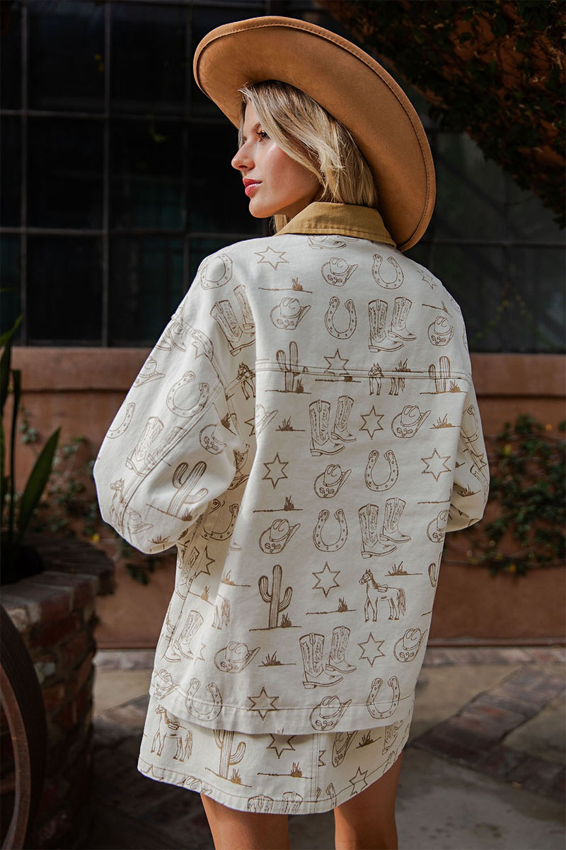 Eesome Oversized Almond Latte Jacket 