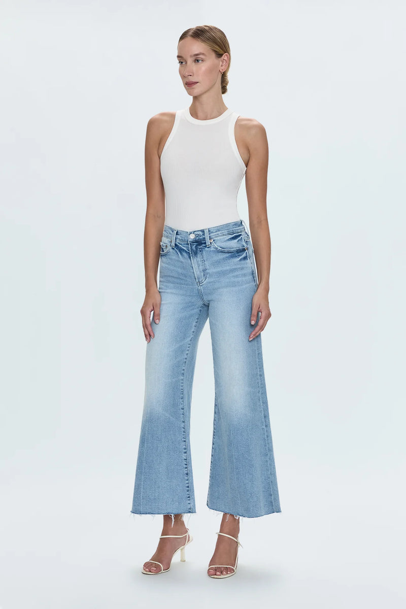 Pistola Izzy Mid Rise Wide Leg Crop- Strive