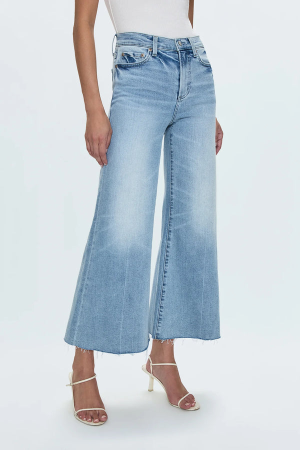 Pistola Izzy Mid Rise Wide Leg Crop- Strive
