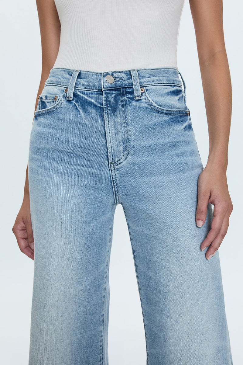 Pistola Izzy Mid Rise Wide Leg Crop- Strive